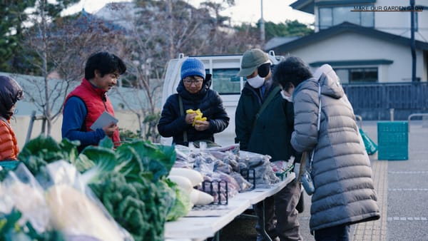 茅ヶ崎海辺の朝市に、三橋清高さんを訪ねる